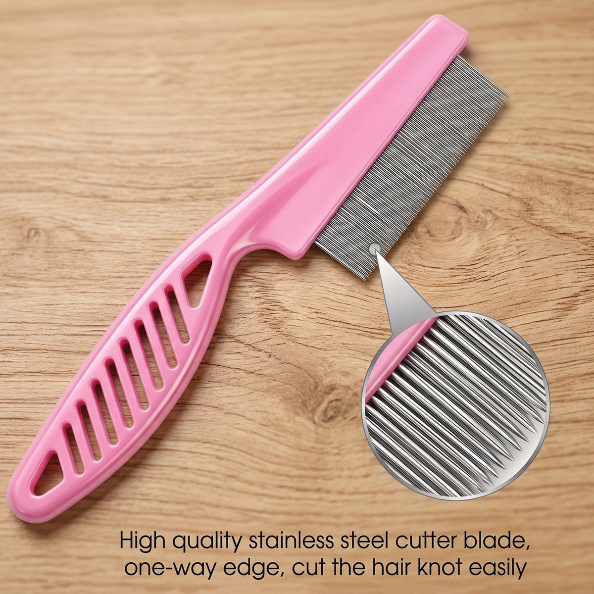 Dog Hair Remover Comb Pet Grooming Shedding Tool Fur Cleaning Brush - view 3