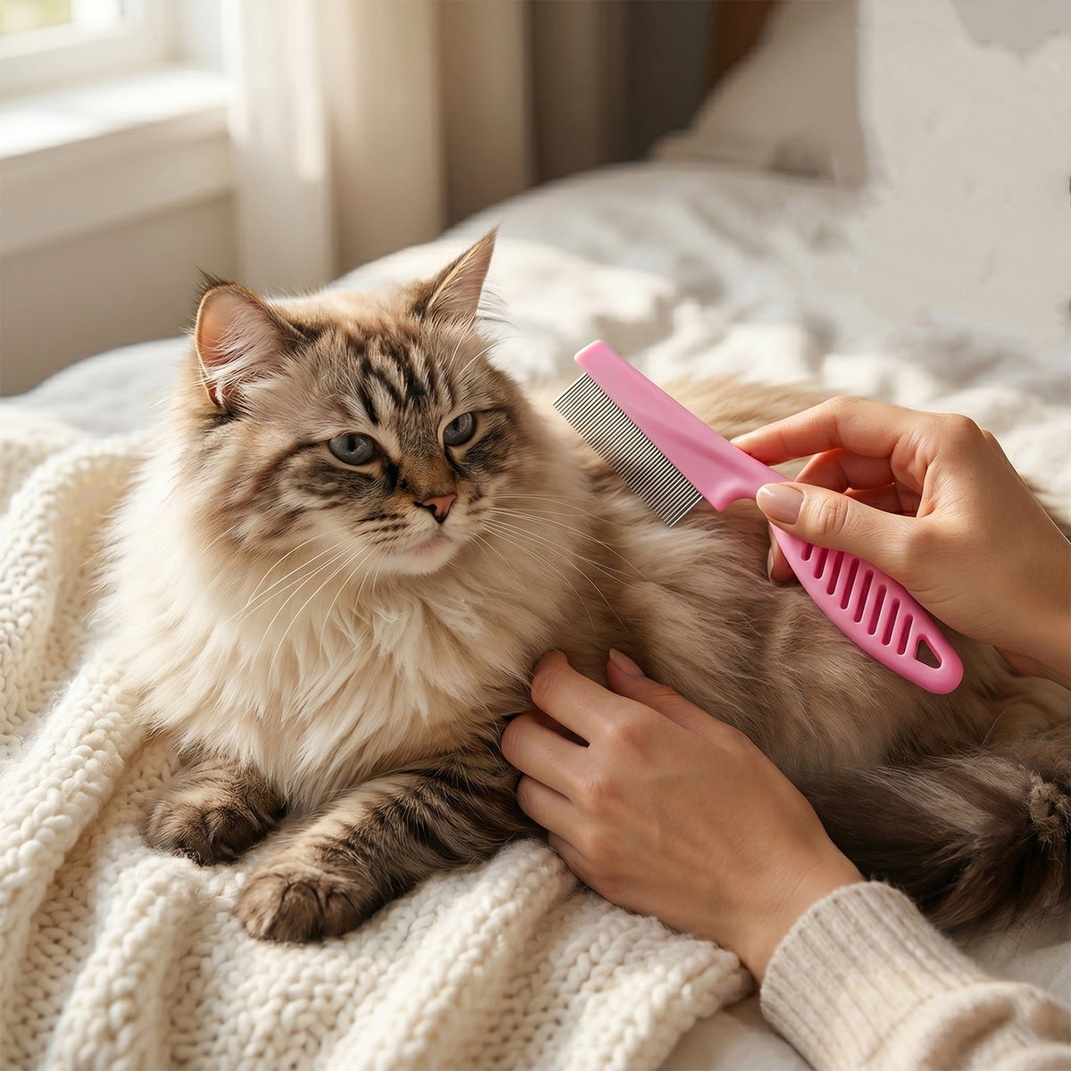 Dog Hair Remover Comb Pet Grooming Shedding Tool Fur Cleaning Brush - view 4