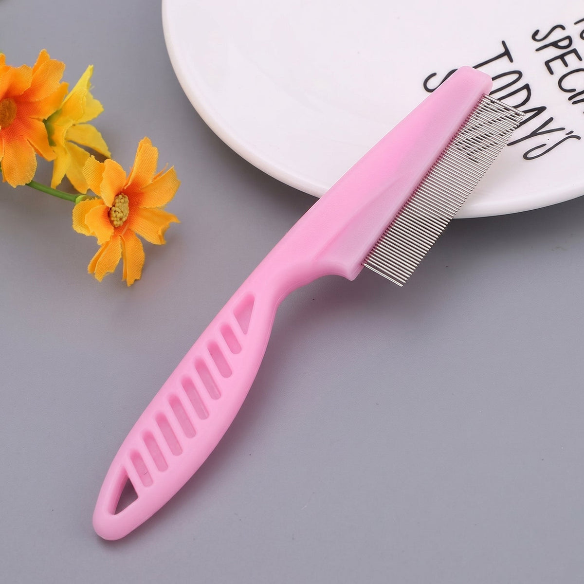 Dog Hair Remover Comb Pet Grooming Shedding Tool Fur Cleaning Brush - view 6