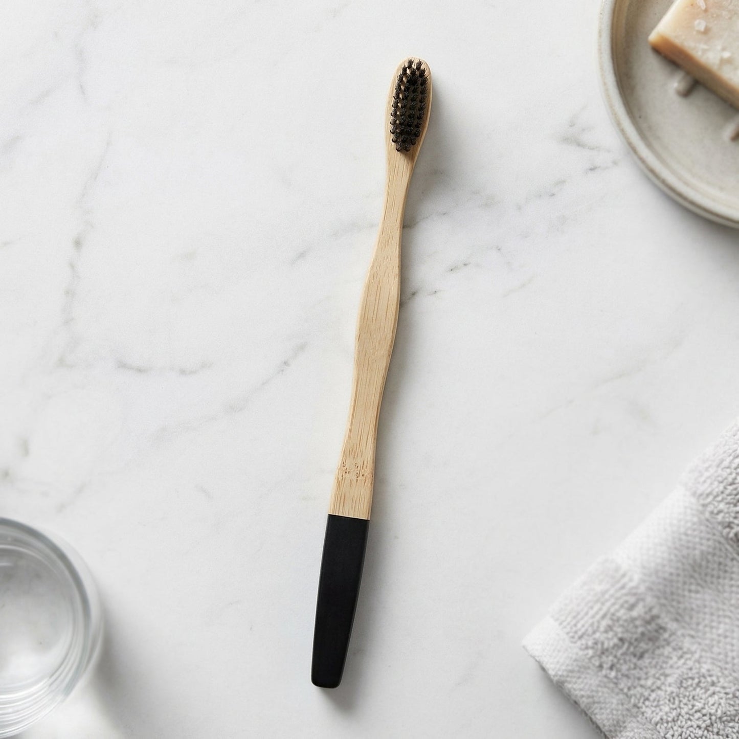 Bamboo Toothbrush – Eco-Friendly & Soft Charcoal Bristles (mix Desing)
