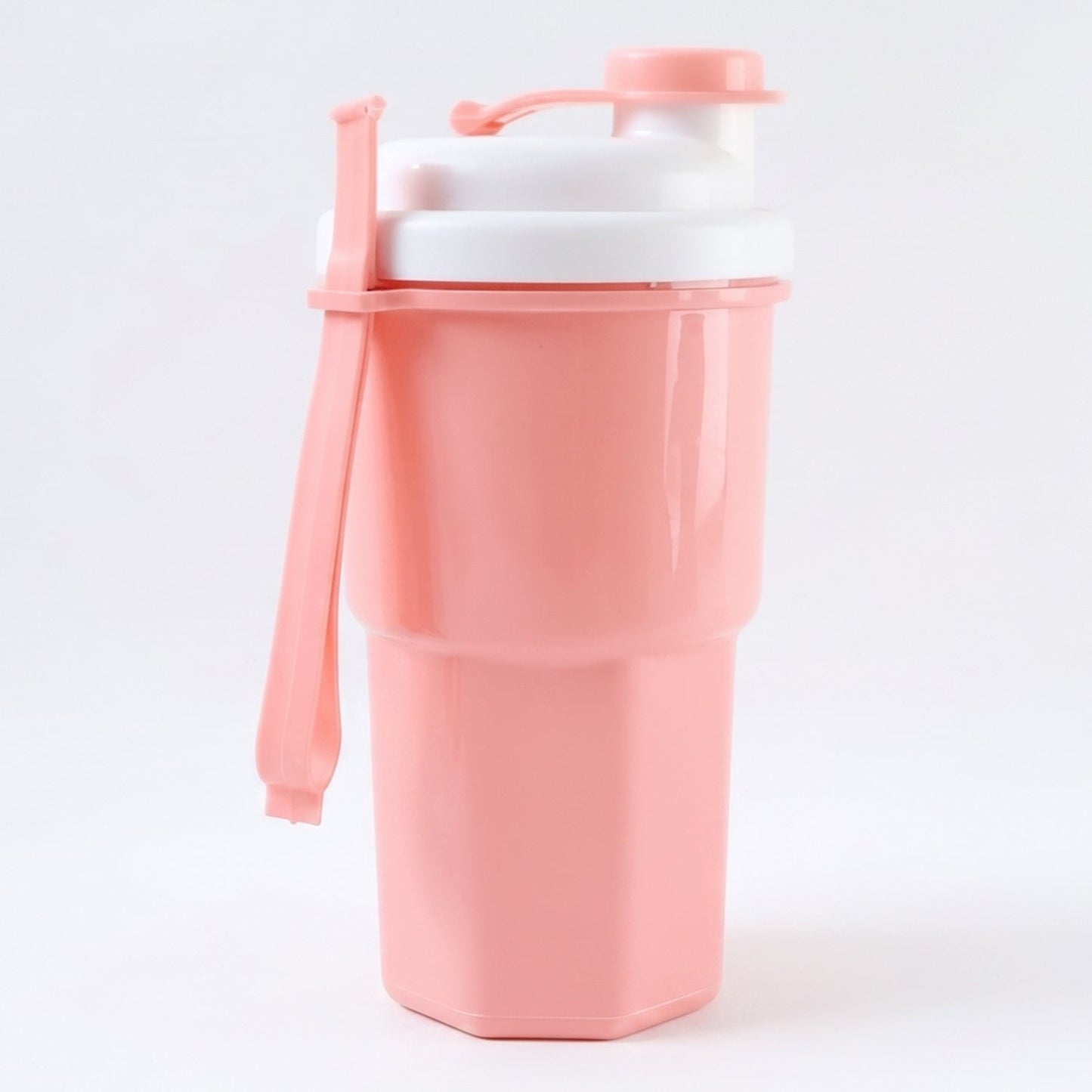 gym shaker bottle with secure flip lid for smoothies water bottle home & kitchen
