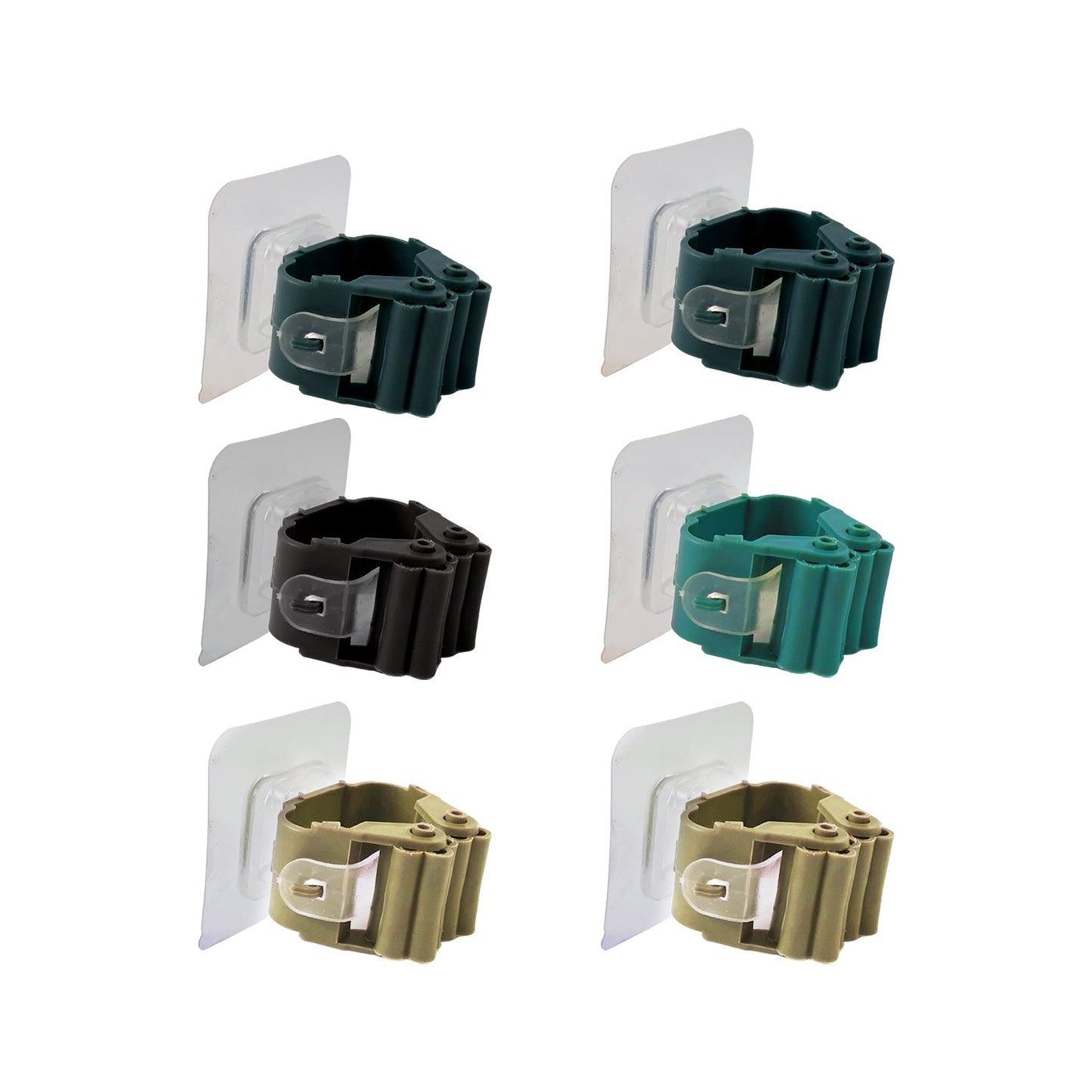 Clutter-Free Storage Mop & Broom Holder Clips – Strong