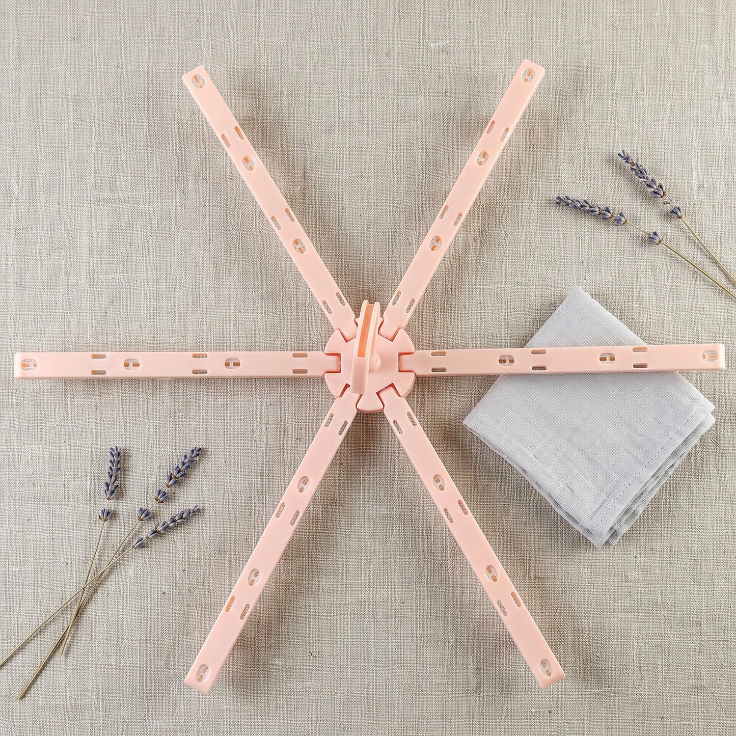 Space-Saving Clothes Drying Hanger with Clips (1 Pc)