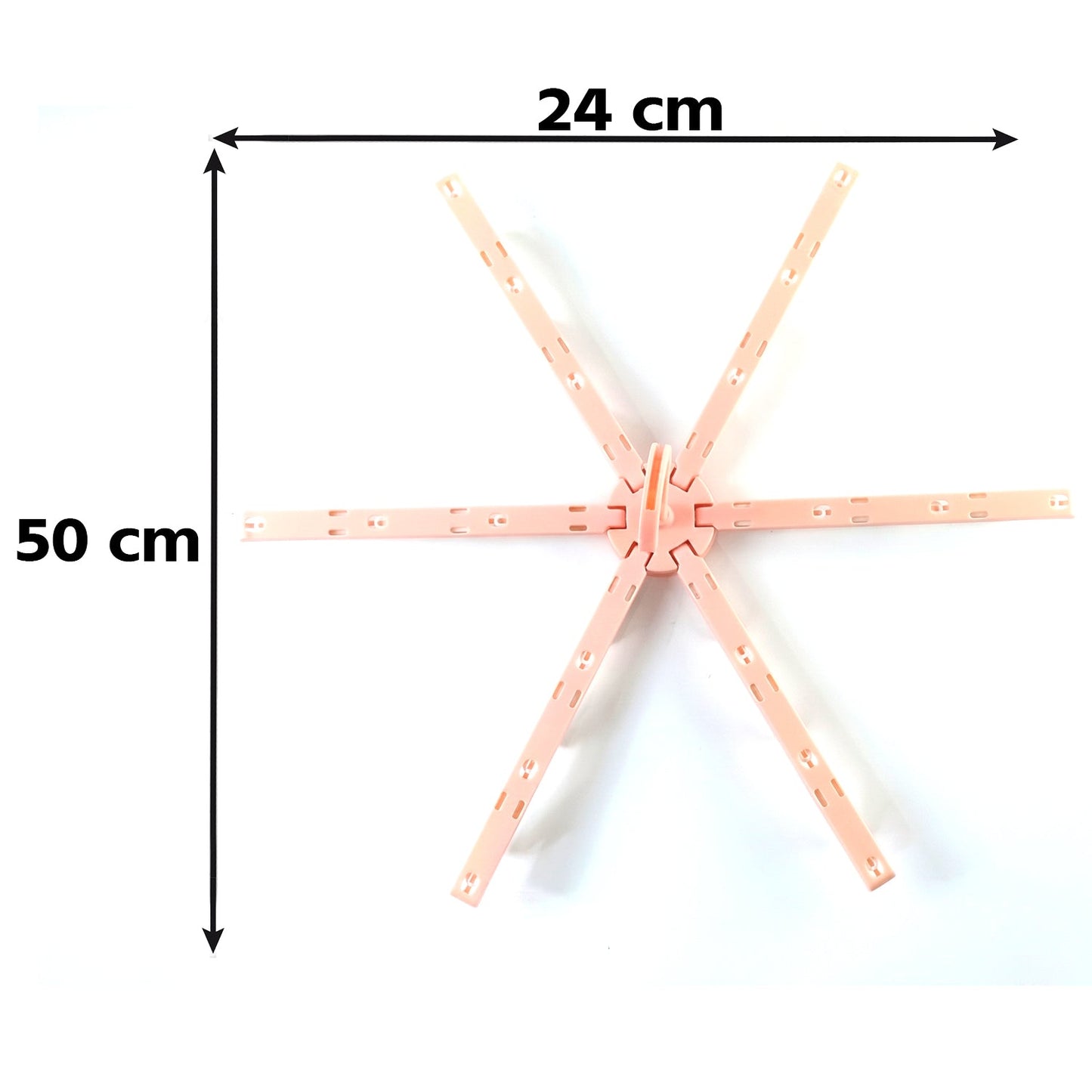 Space-Saving Clothes Drying Hanger with Clips (1 Pc)