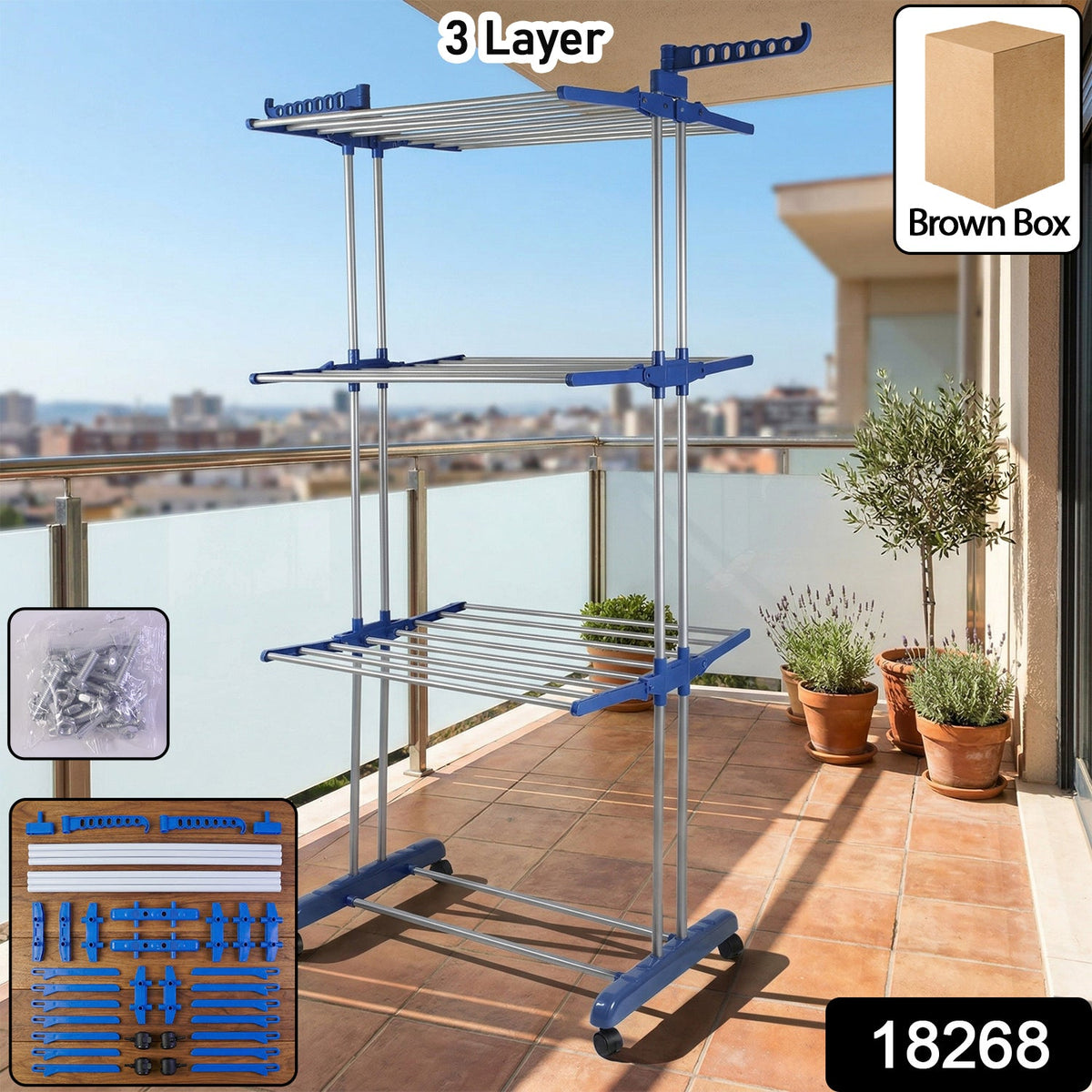 Space-Saving Clothes Drying Rack – Portable & Space-Saving