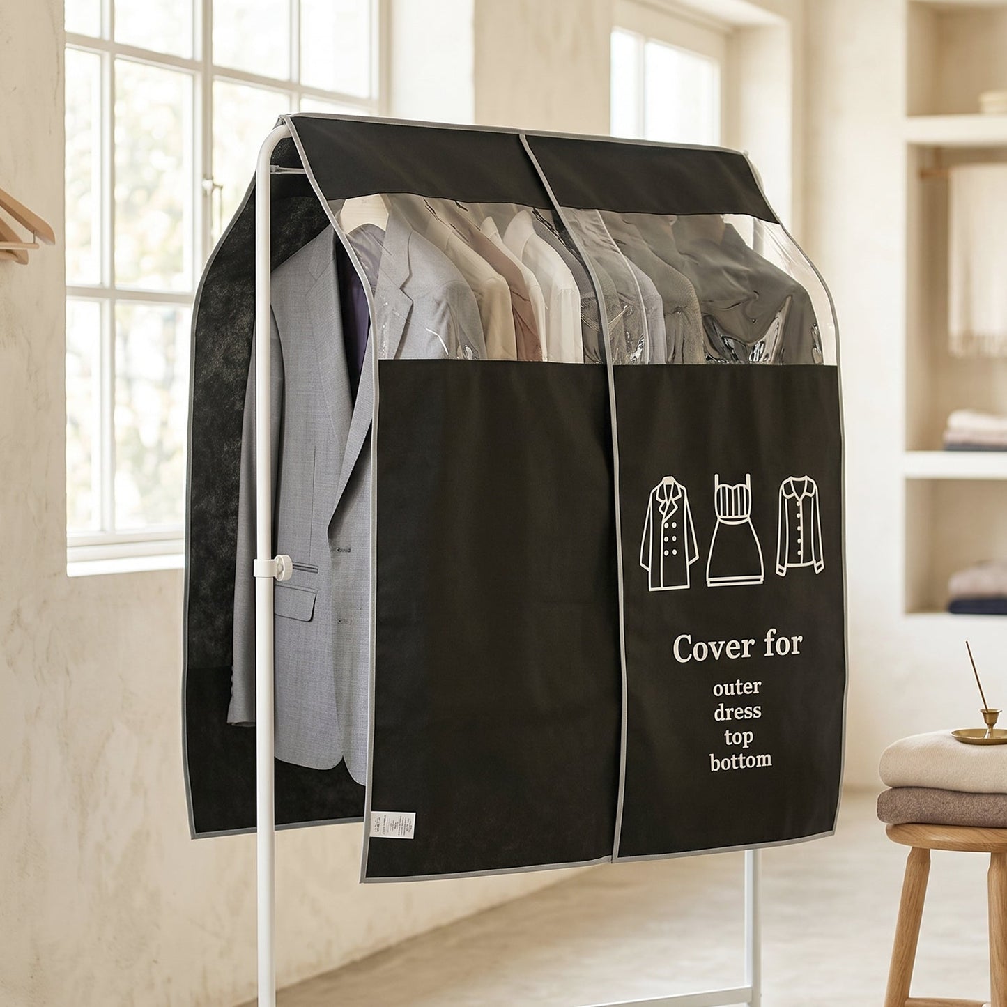 Keeps Fresh & Clean Hanging Garment Dust Cover – Keeps