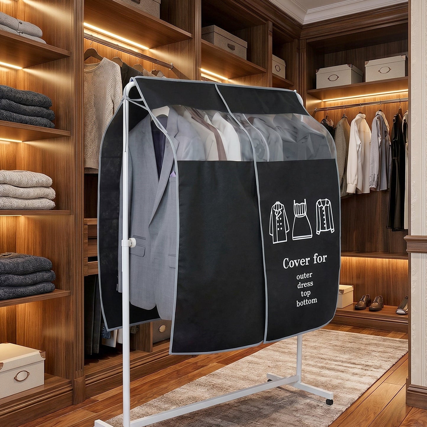 Keeps Fresh & Clean Hanging Garment Dust Cover – Keeps