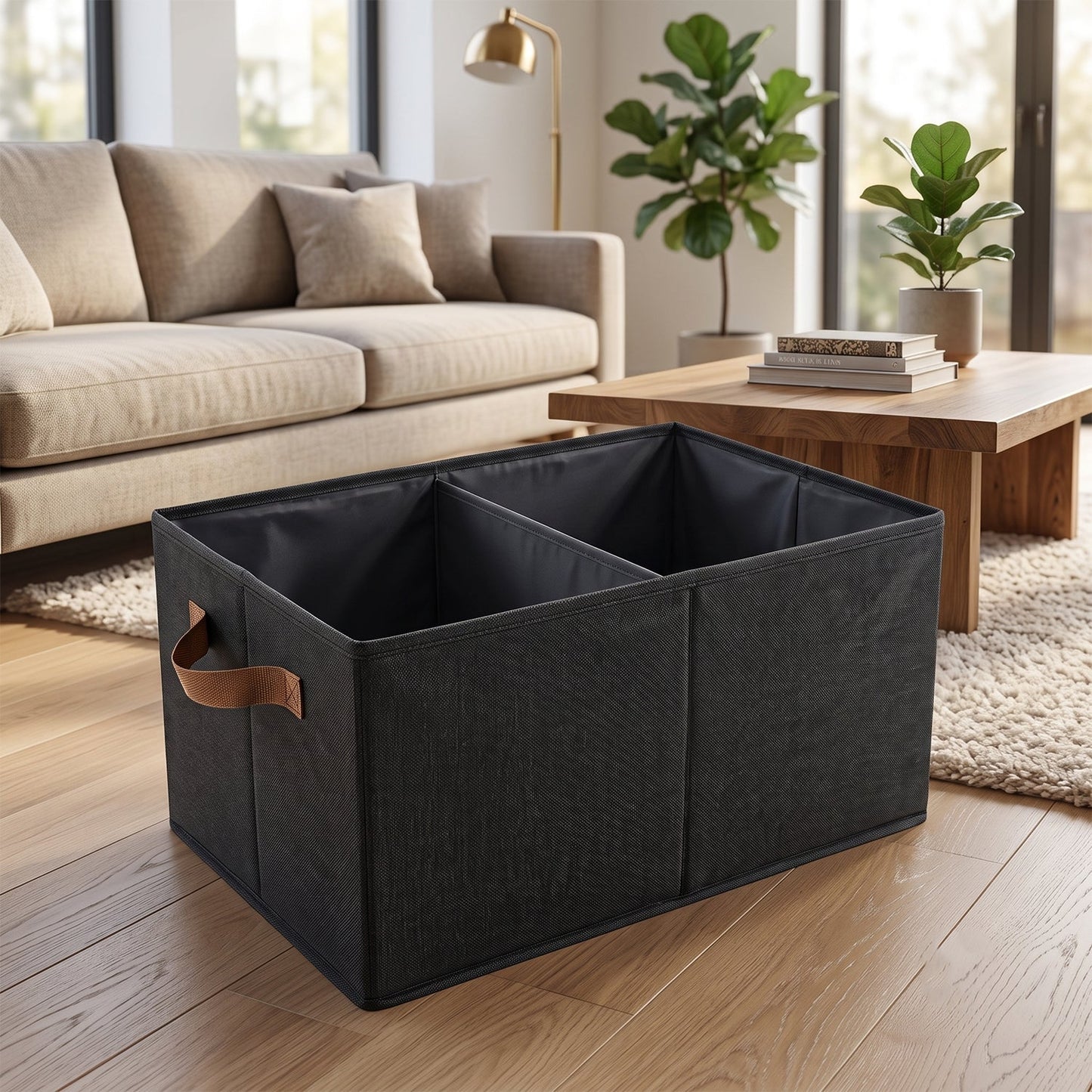 Space-Saving Cloth Storage Basket (1 Pc / 47x28 Cm)