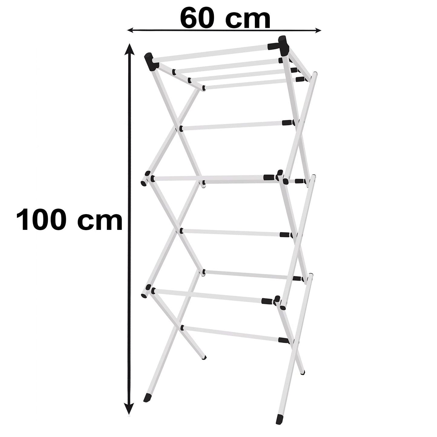 Space-Saving Metal Clothes Drying Rack – Tier Portable Stand