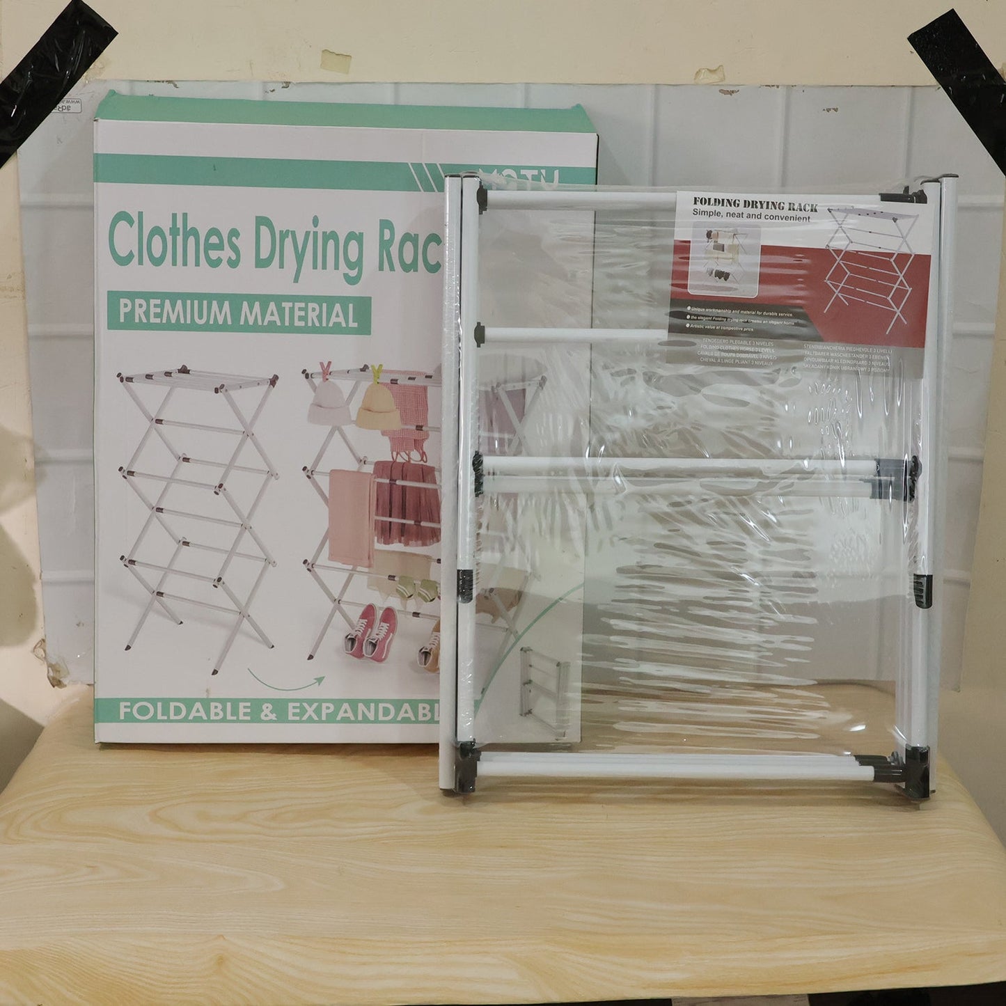 Space-Saving Metal Clothes Drying Rack – Tier Portable Stand