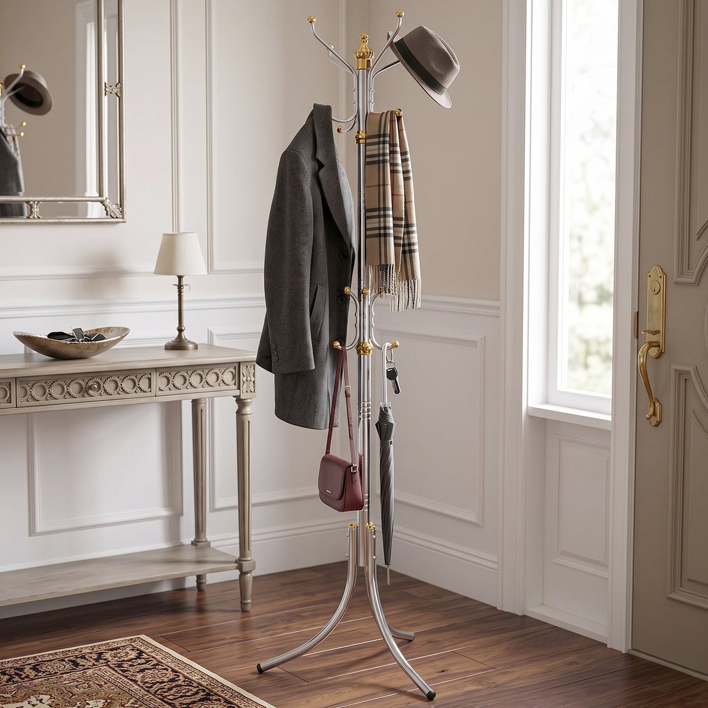 Clutter-Free Storage Multi Hook Metal Cloth Hanger (1 Pc)