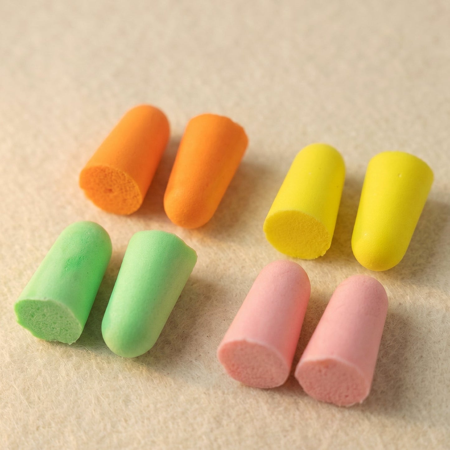 Soft Foam Earplugs – Comfortable Noise Reduction 4 Pairs