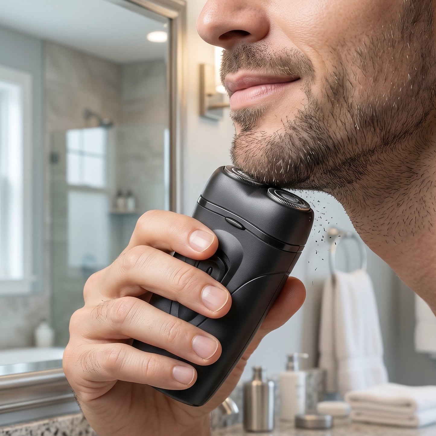Portable Electric Shaver for Men – Compact, Rechargeable & Cordless