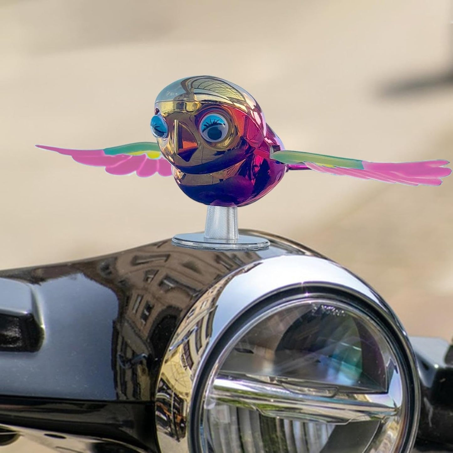 Wind Flying Bird Dashboard Decoration – Lifelike Wing Motion