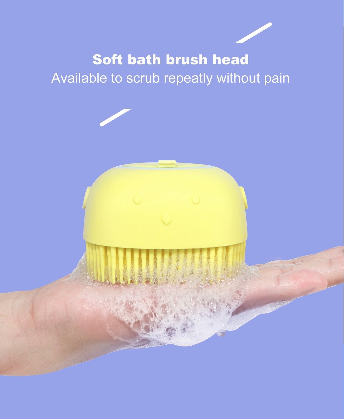 Silicone Bath Brush – Built-in Shampoo Dispenser | VelvaBloom