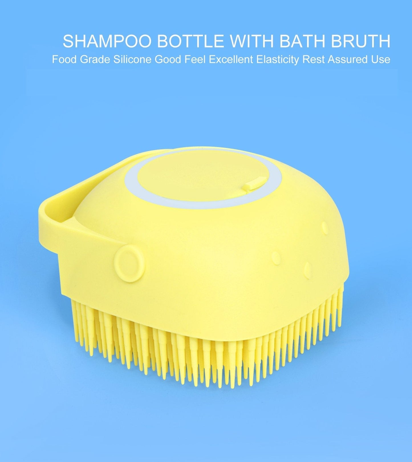 Silicone Bath Brush – Massage & Shampoo Dispenser for Shower | VelvaBloom