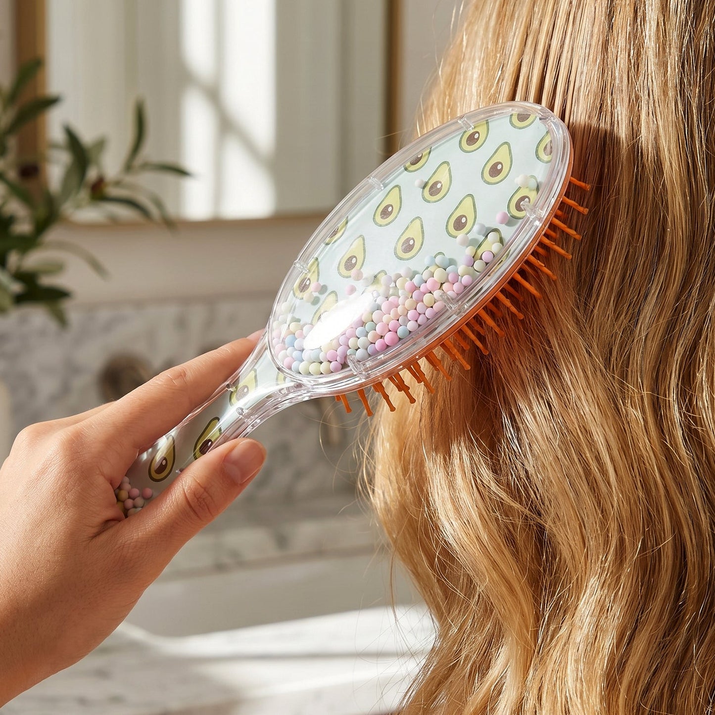 Soft Cushion Hair Brush – Gentle Detangling & Scalp Massage | Calm & Curl