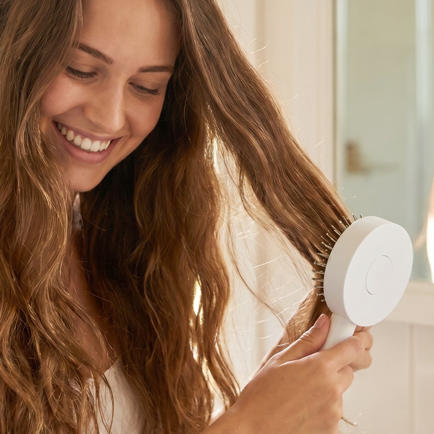 Self-Cleaning Hair Brush – Detangle & Massage | Velvet Wheels