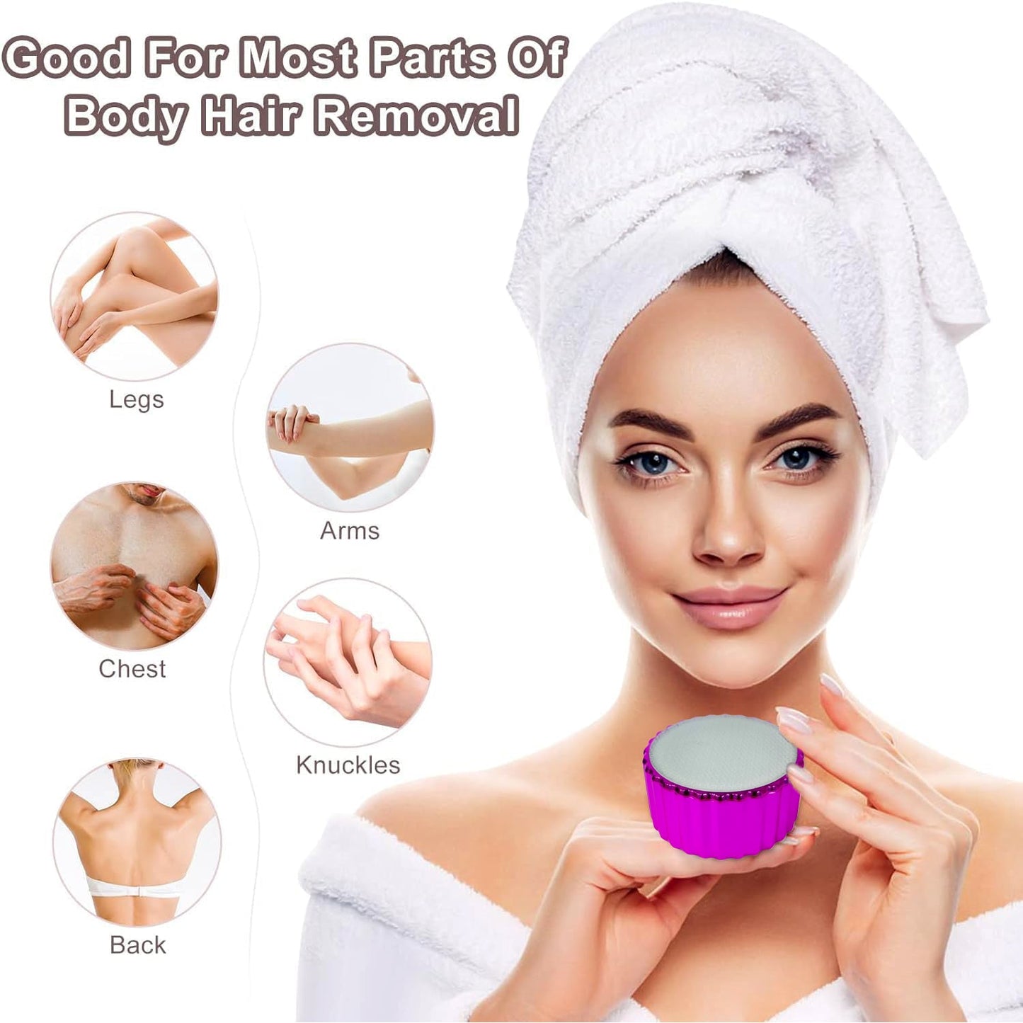 Nano Hair Remover – Painless Crystal Hair Eraser for Body | Calm & Curl