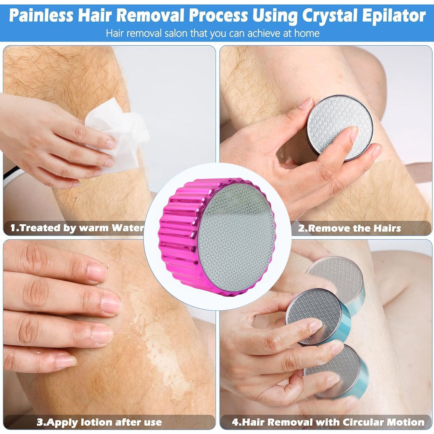 Nano Hair Remover – Painless Crystal Hair Eraser for Body | Calm & Curl