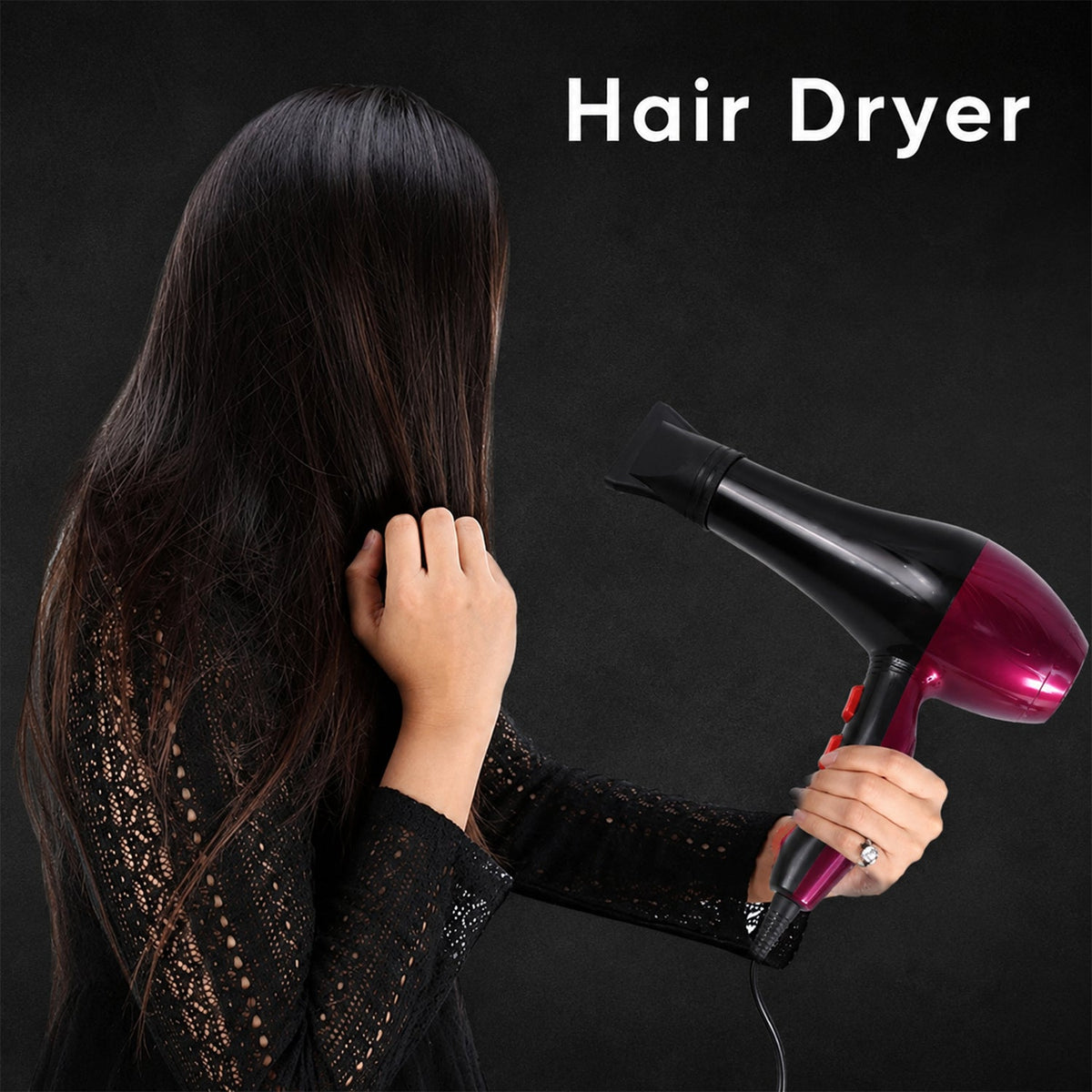 Professional Hair Dryer – High Power 2-Speed Salon Dryer
