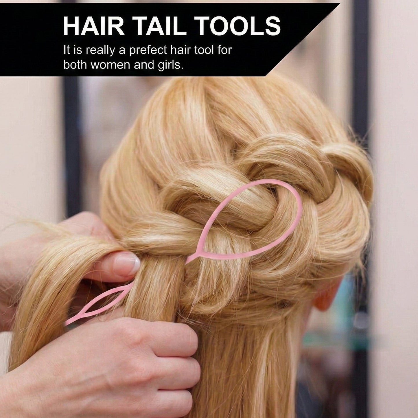 Hair Styling Tool Set – Easy & Gentle Braiding & Ponytails