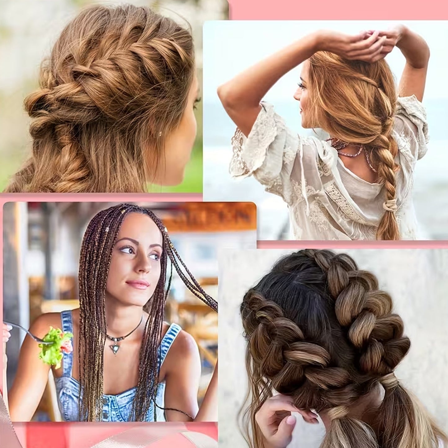 Hair Styling Tool Set – Easy & Gentle Braiding & Ponytails