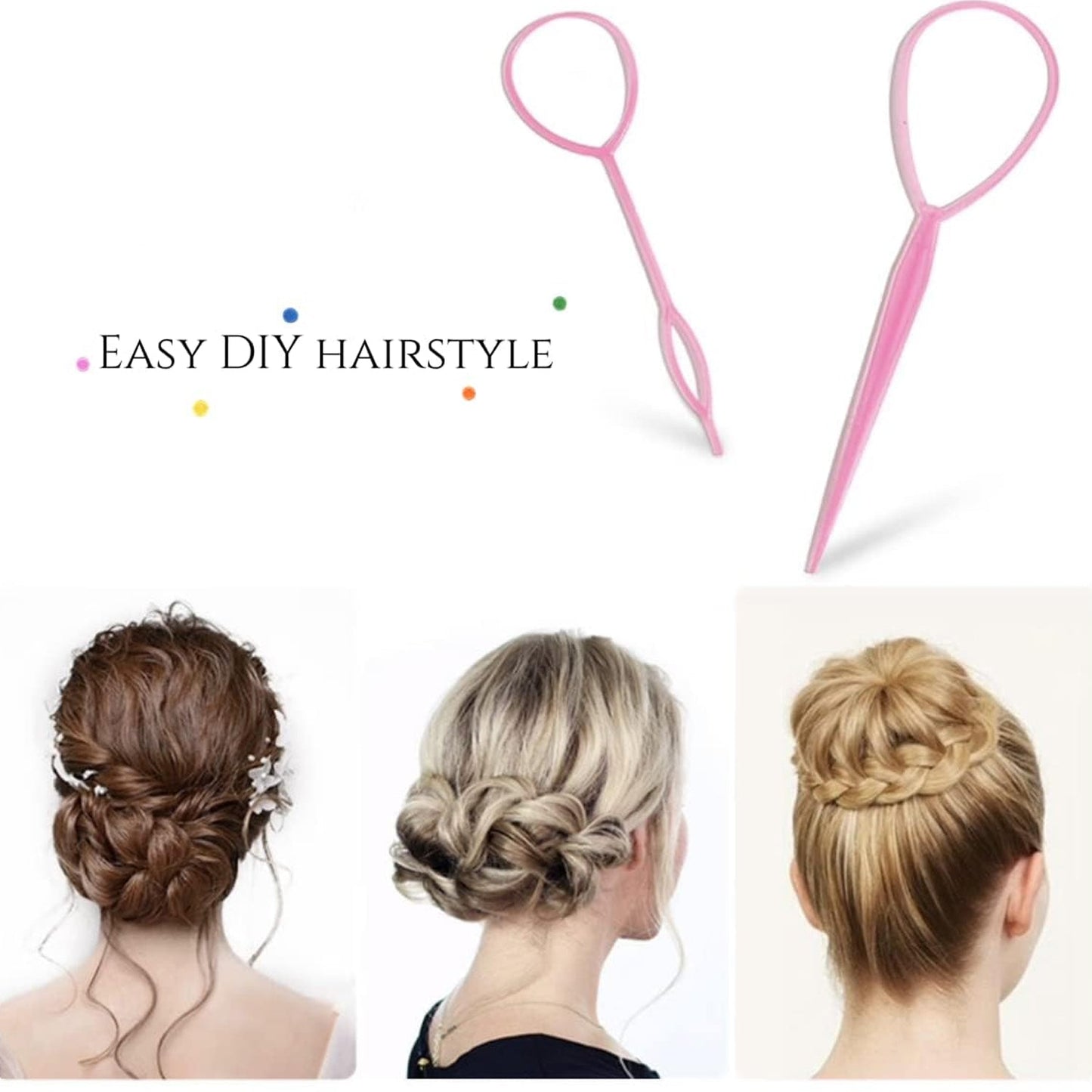 Hair Styling Tool Set – Easy & Gentle Braiding & Ponytails