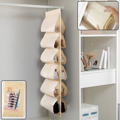 12-Pocket Hanging Shoe Organizer – Space-Saving Durable Storage