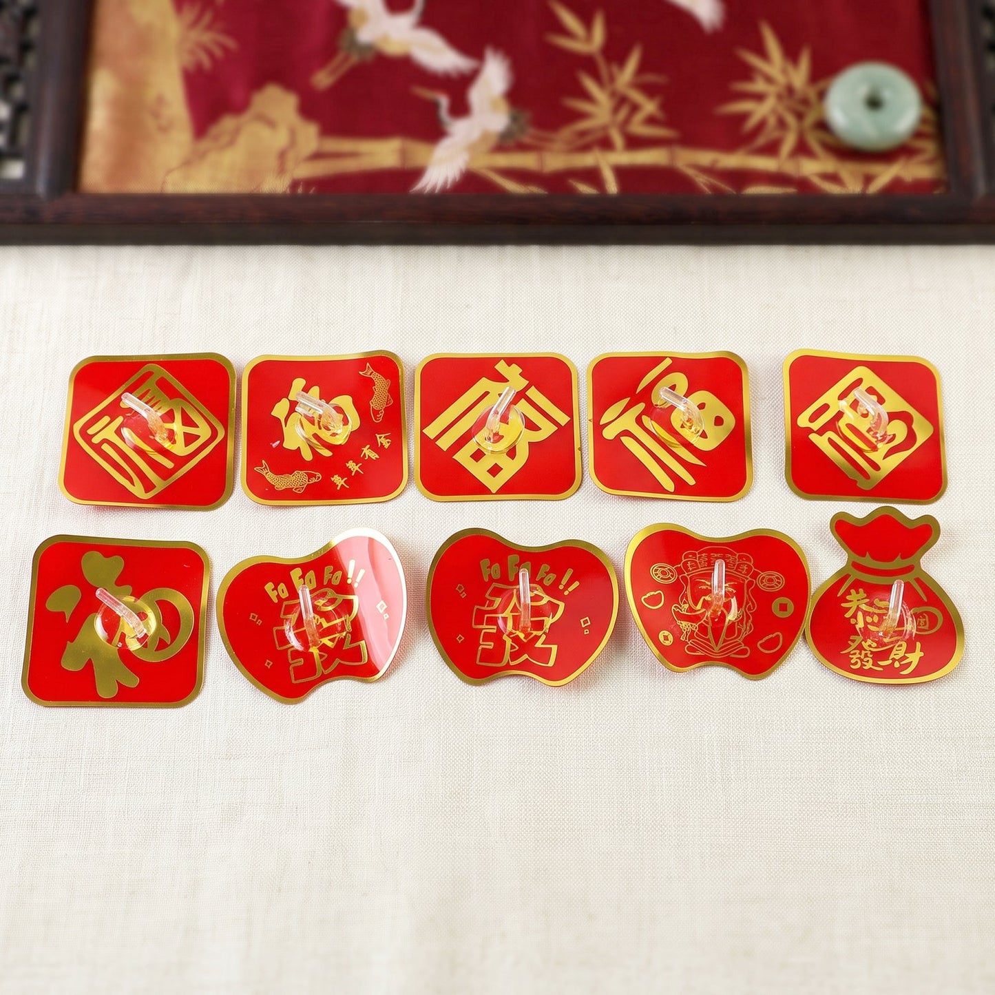 Self Adhesive Wall Hooks, Decorative Strong (10 Pcs Set)