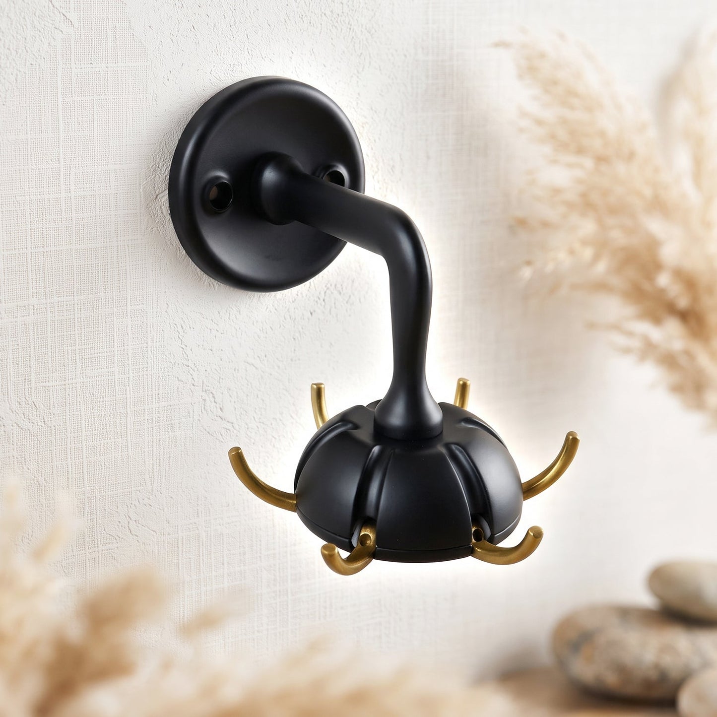 Heavy-Duty Wall Mounted Multi Hook for Keys Bags (1 Pc)