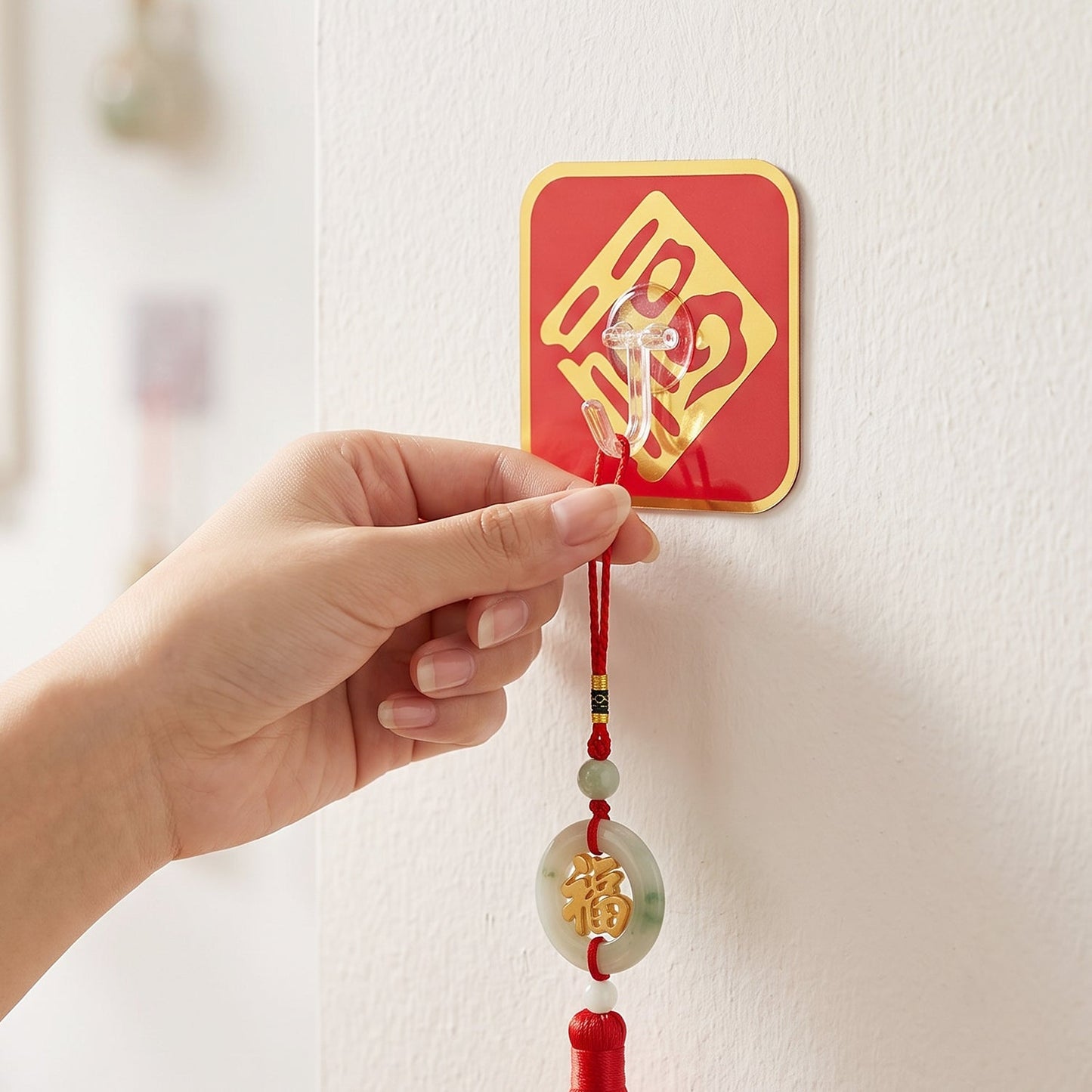 Self Adhesive Wall Hooks, Decorative Strong (10 Pcs Set)