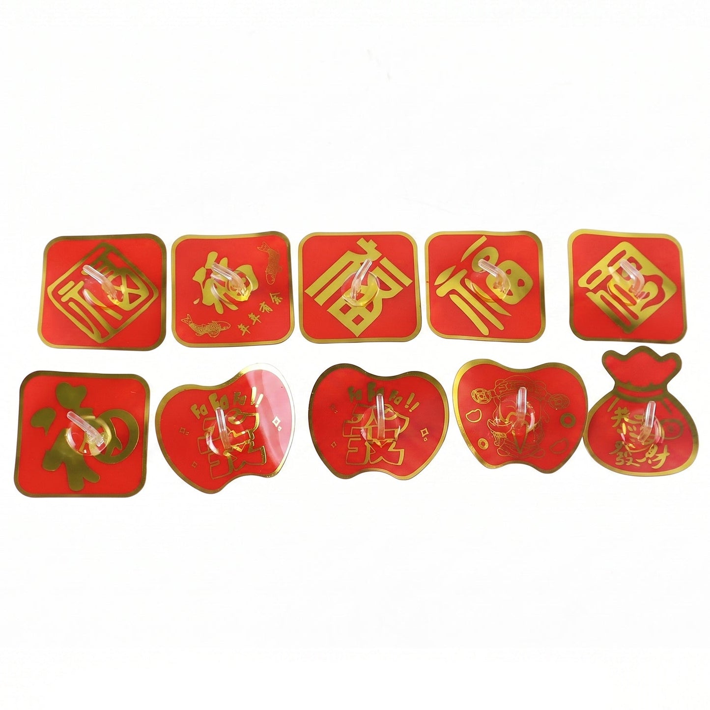 Self Adhesive Wall Hooks, Decorative Strong (10 Pcs Set)