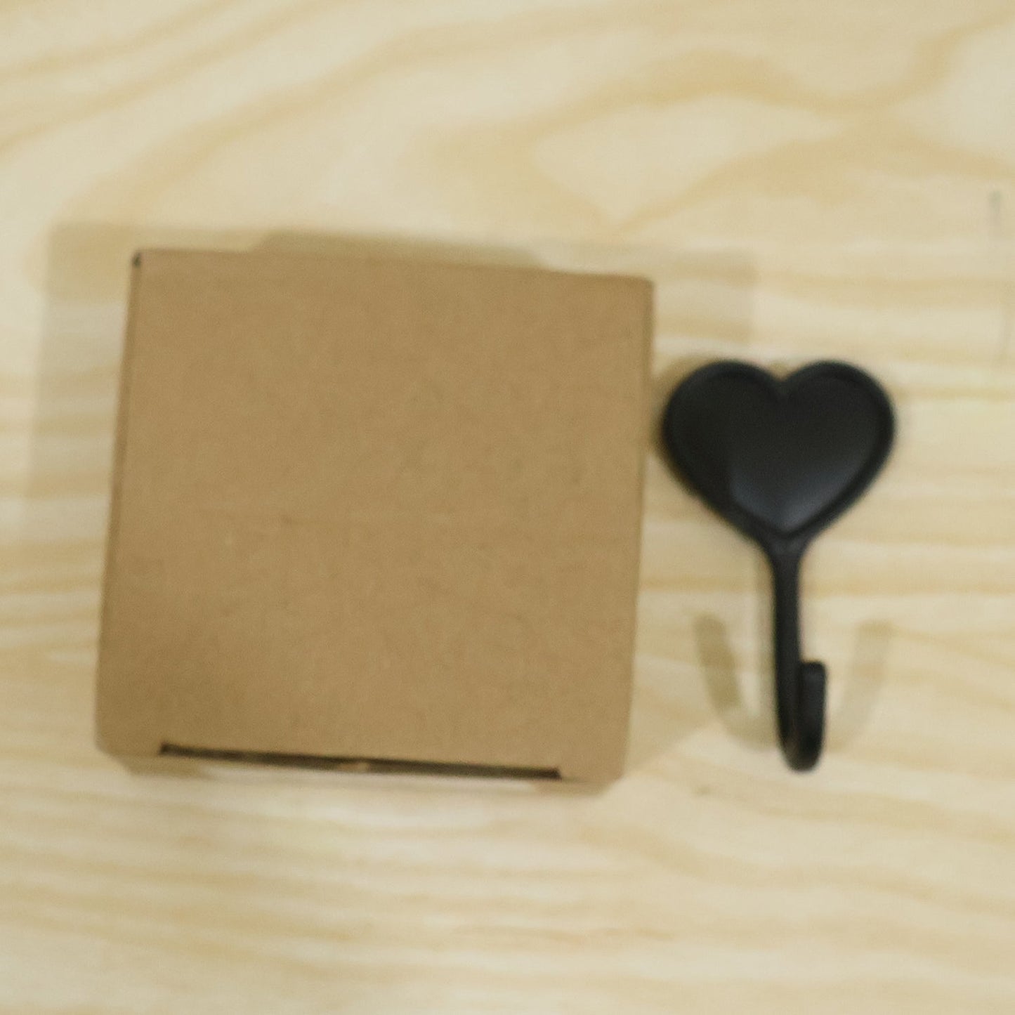 Heavy-Duty Self Adhesive Wall Hook Heart Shape Key (1 Pc)