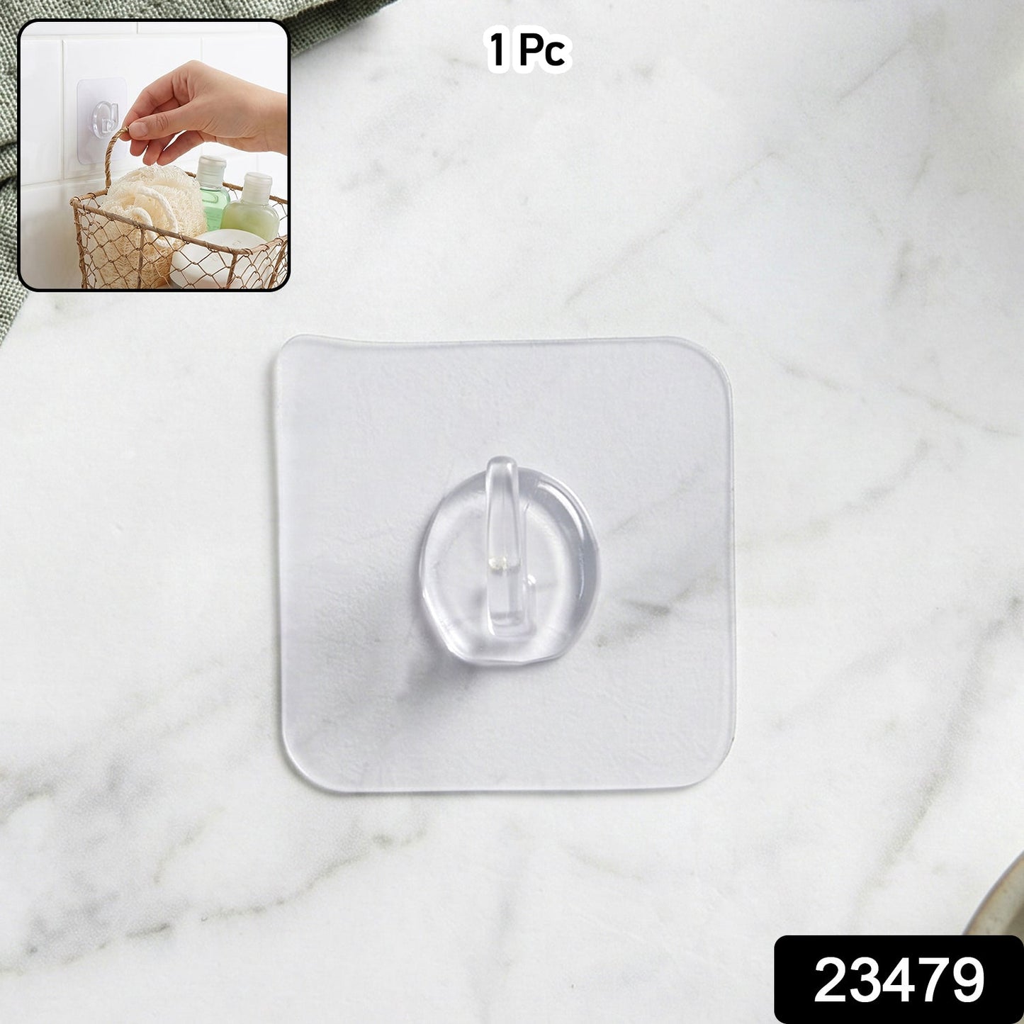 Self-Adhesive Wall Hook – Easy no-drill installation - main product view