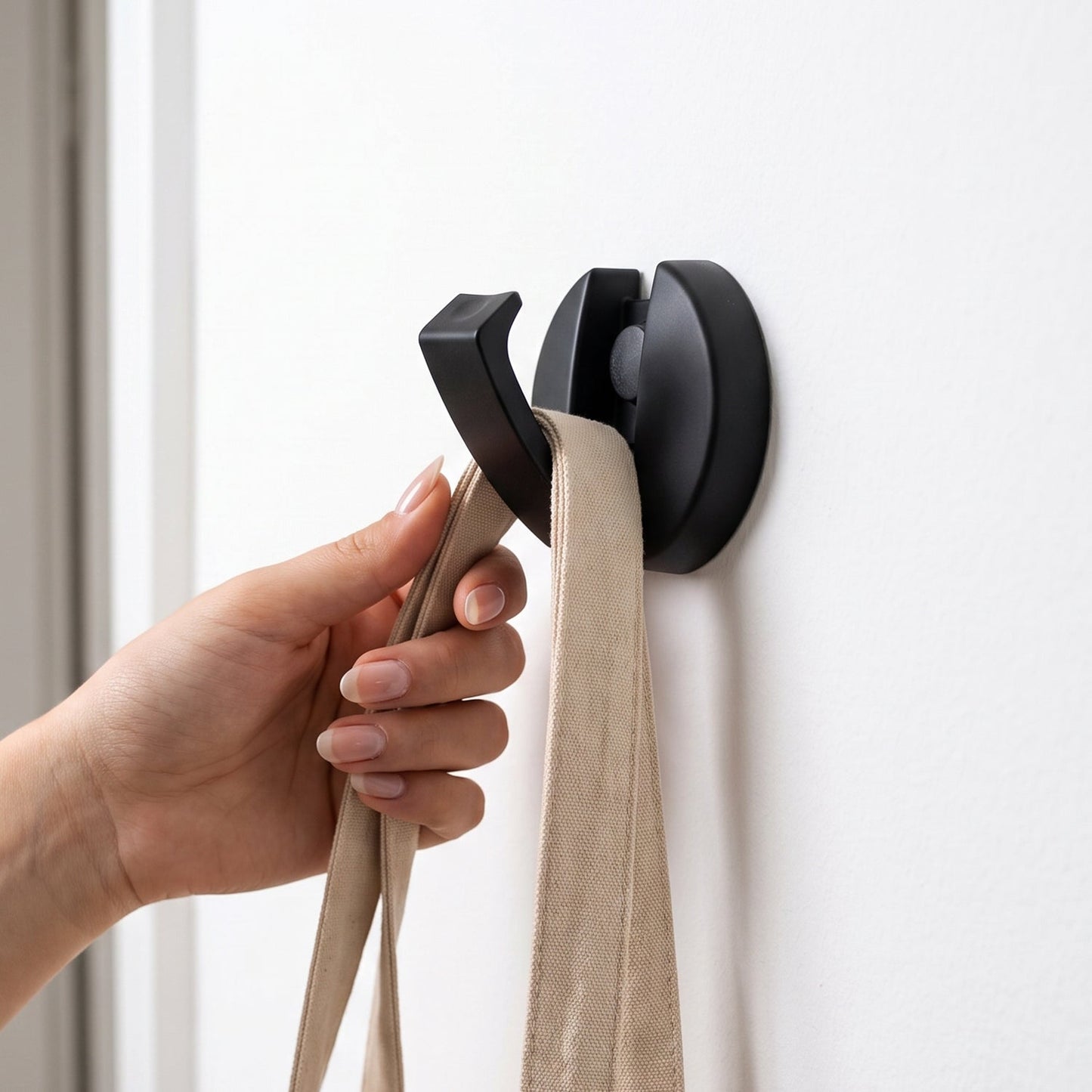 Heavy-Duty Foldable Wall Mount Hook with Screws (1 Pc)