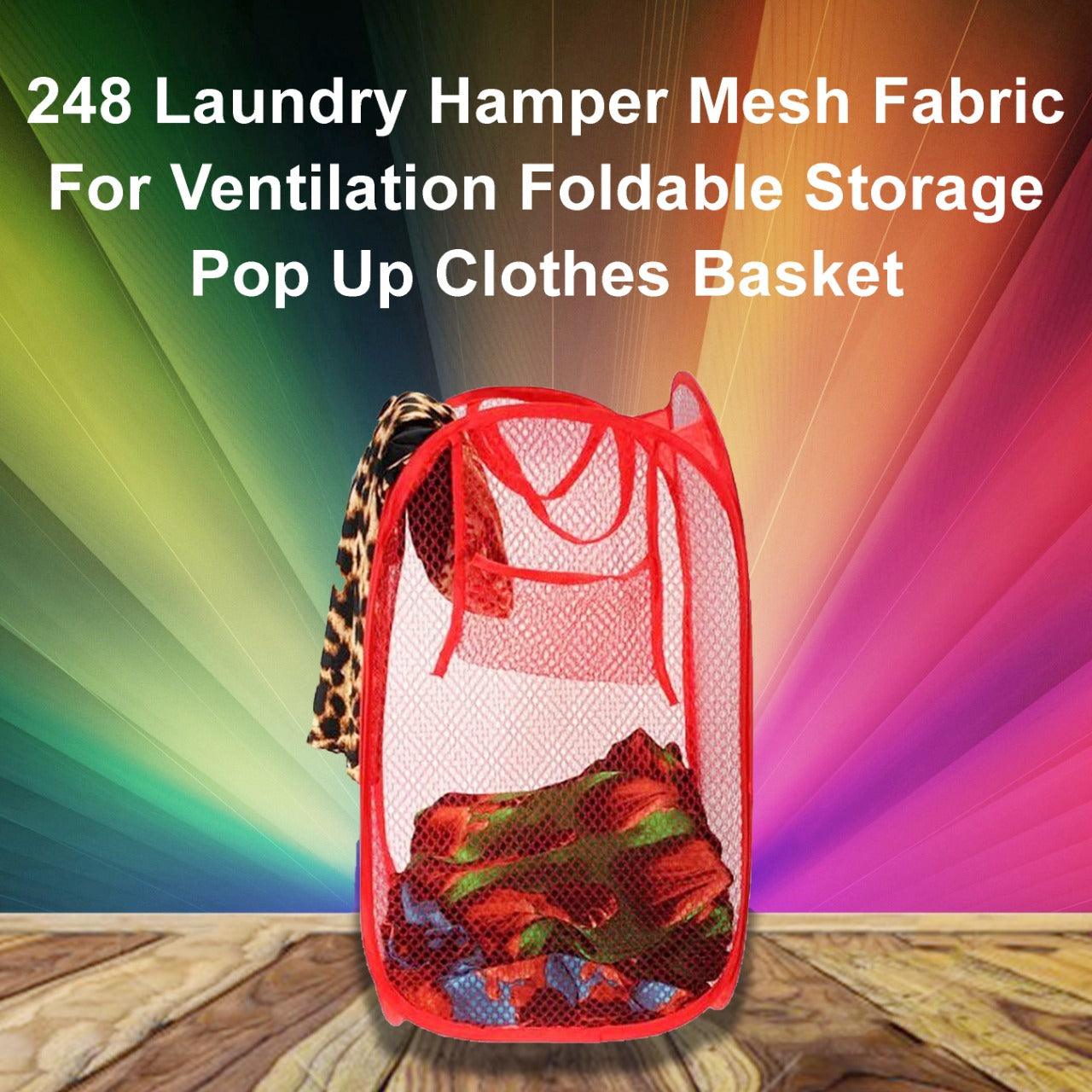 Space-Saving Laundry Hamper – Ventilated Mesh Storage