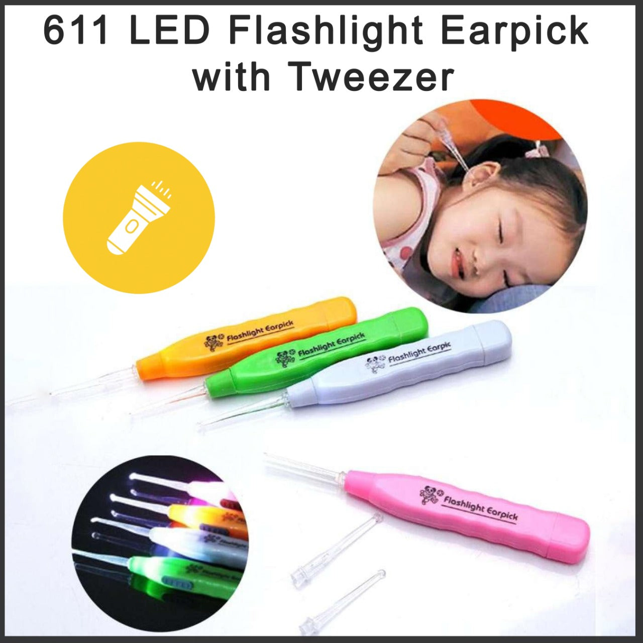 LED Flashlight Earpick – Safe & Precise Ear Cleaning Tool