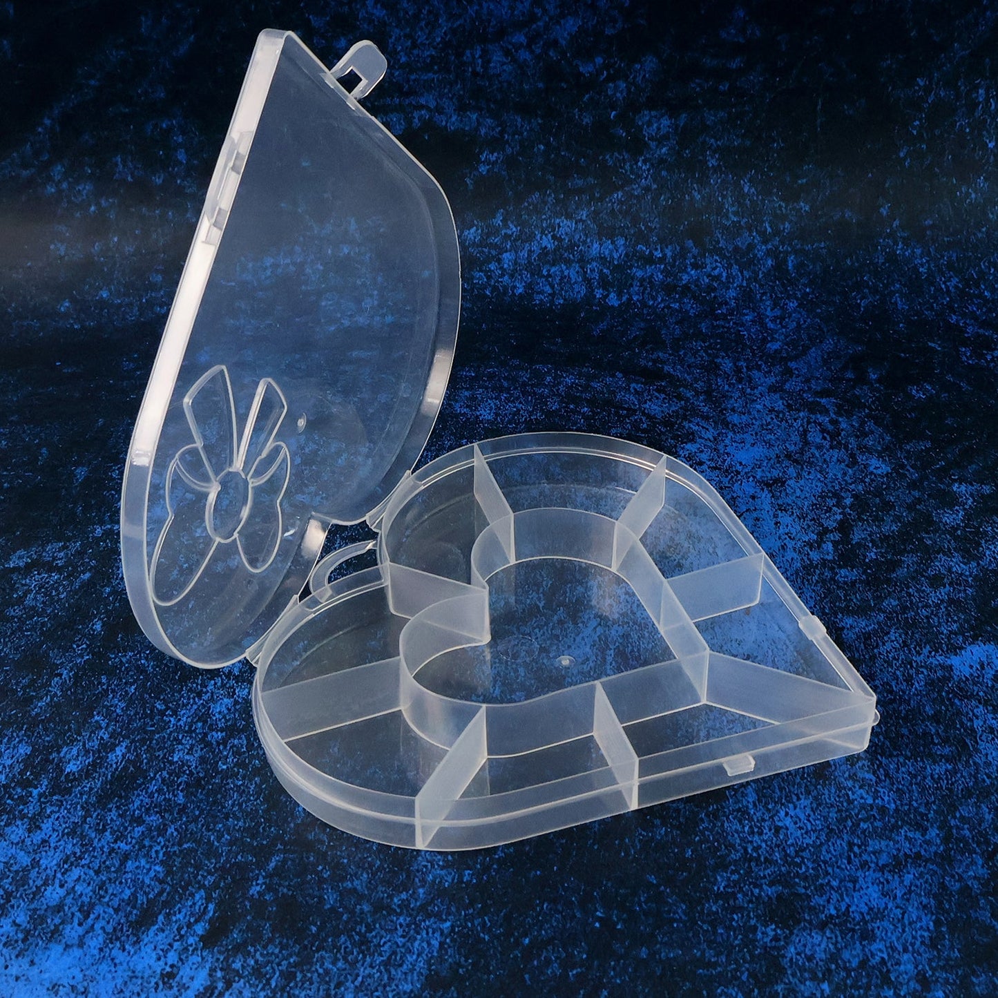 Adjustable Heart-Shaped Plastic Bead Storage Organizer