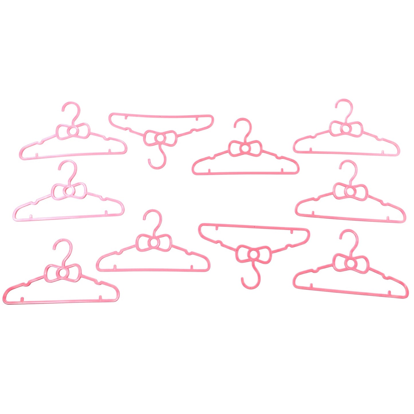 Kids Plastic Clothes Hangers Set, Cute Baby (10 Pcs Set)