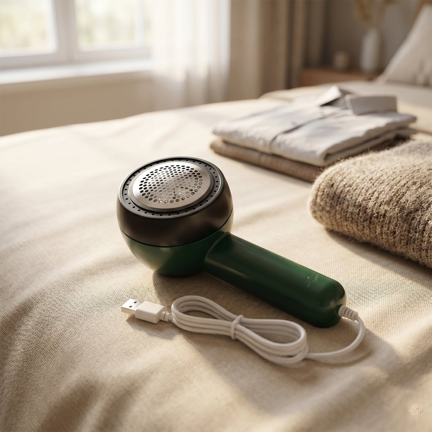 Travel-Ready Electric USB Lint Remover – Cordless Fabric