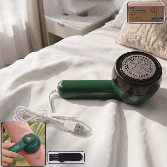 Travel-Ready Fabric Lint Remover – Rechargeable Electric