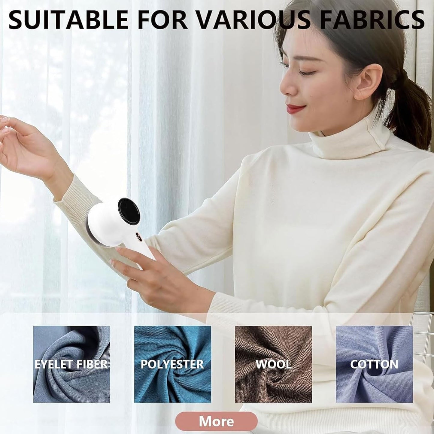 Rechargeable Fabric Lint Remover – Gentle & Efficient