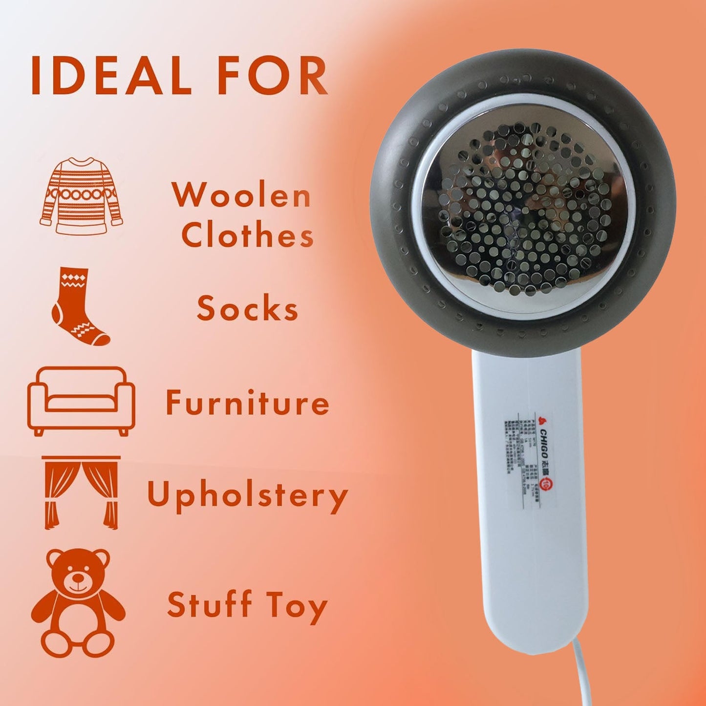 Rechargeable Fabric Lint Remover – Gentle & Efficient