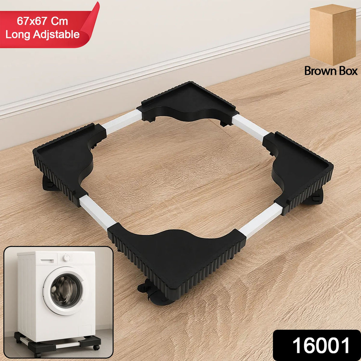 Heavy-Duty Adjustable Washing Machine Stand – Anti-Vibration - main product view