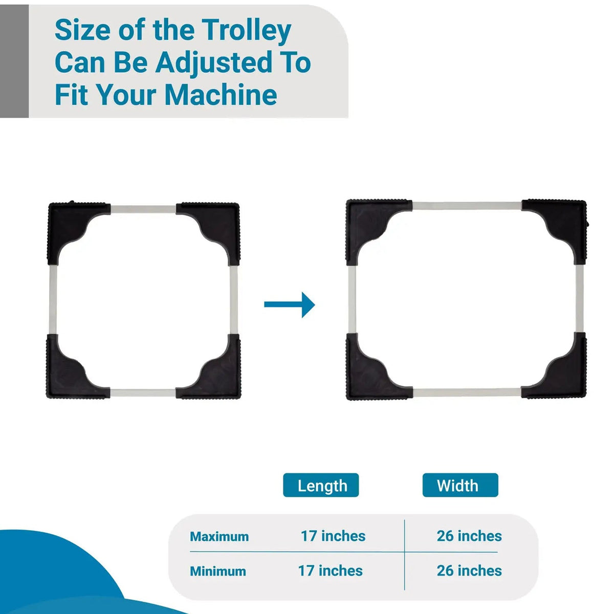 Heavy-Duty Adjustable Washing Machine Stand – Anti-Vibration
