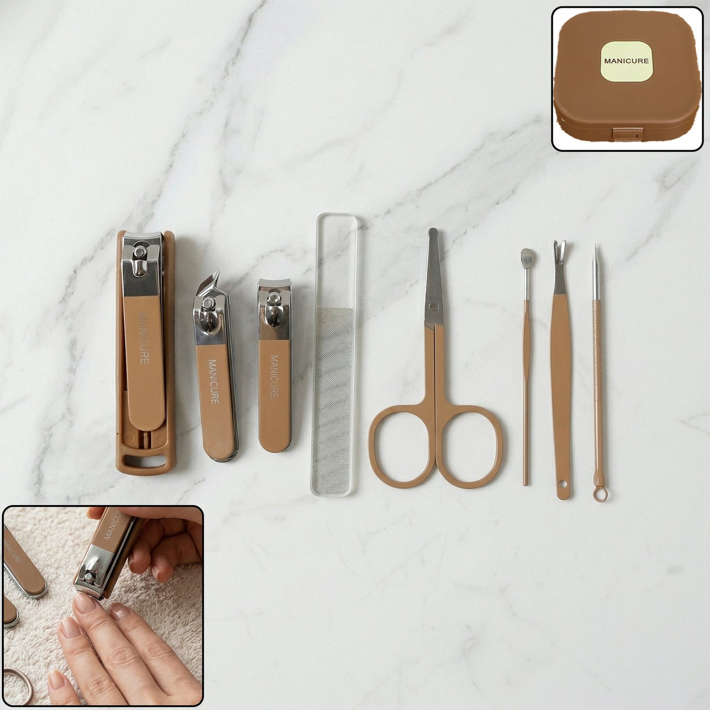 Manicure Pedicure Kit – Complete Nail Care Tools Set for Home & Travel
