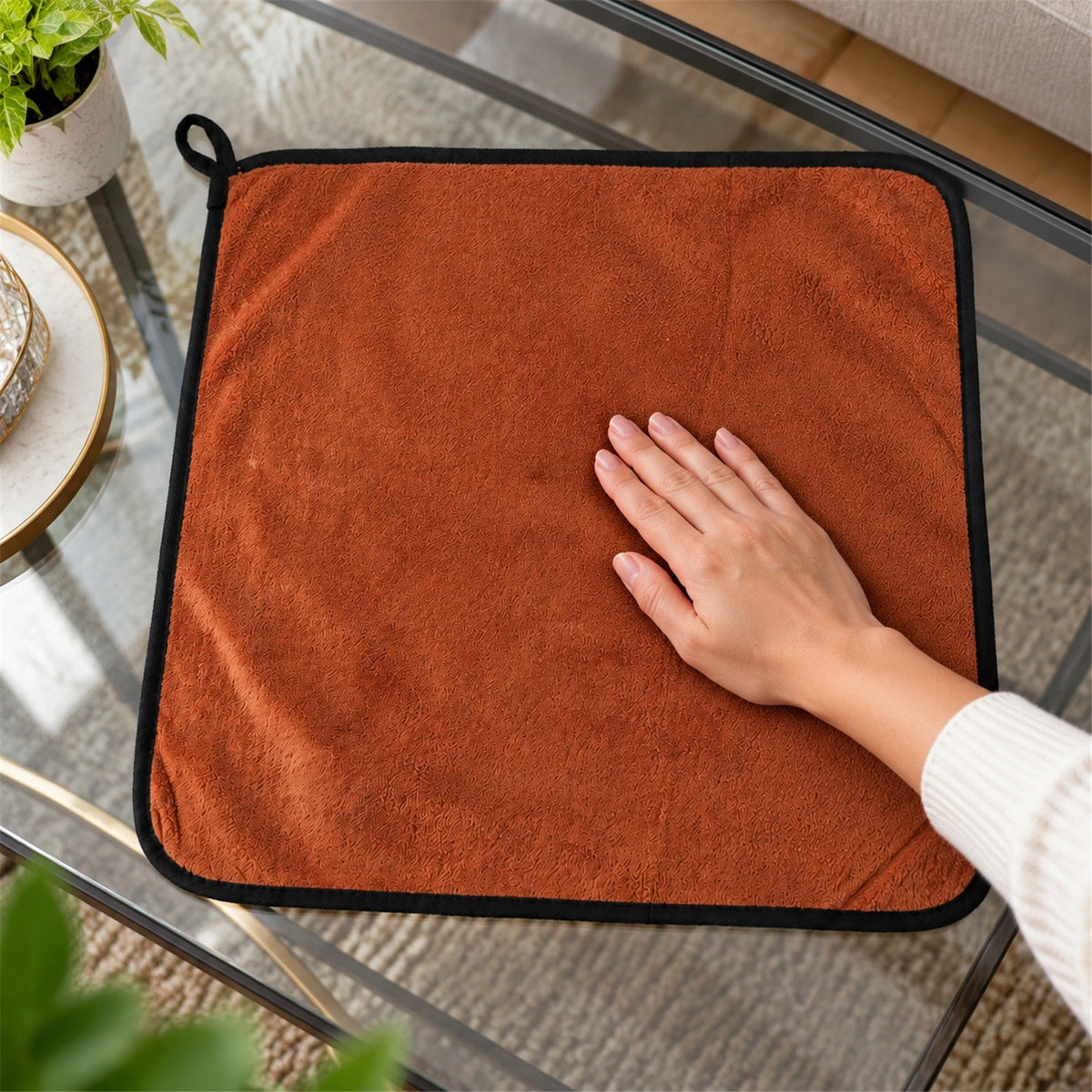 Microfiber Cleaning Cloth – Soft, Highly Absorbent & Reusable (1 Pc, 40x40 Cm) - view 9