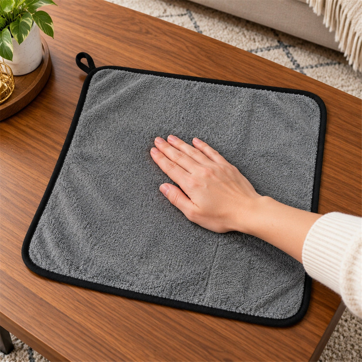Microfiber Cleaning Cloth – Soft, Highly Absorbent & Reusable (1 Pc, 40x40 Cm) - view 4