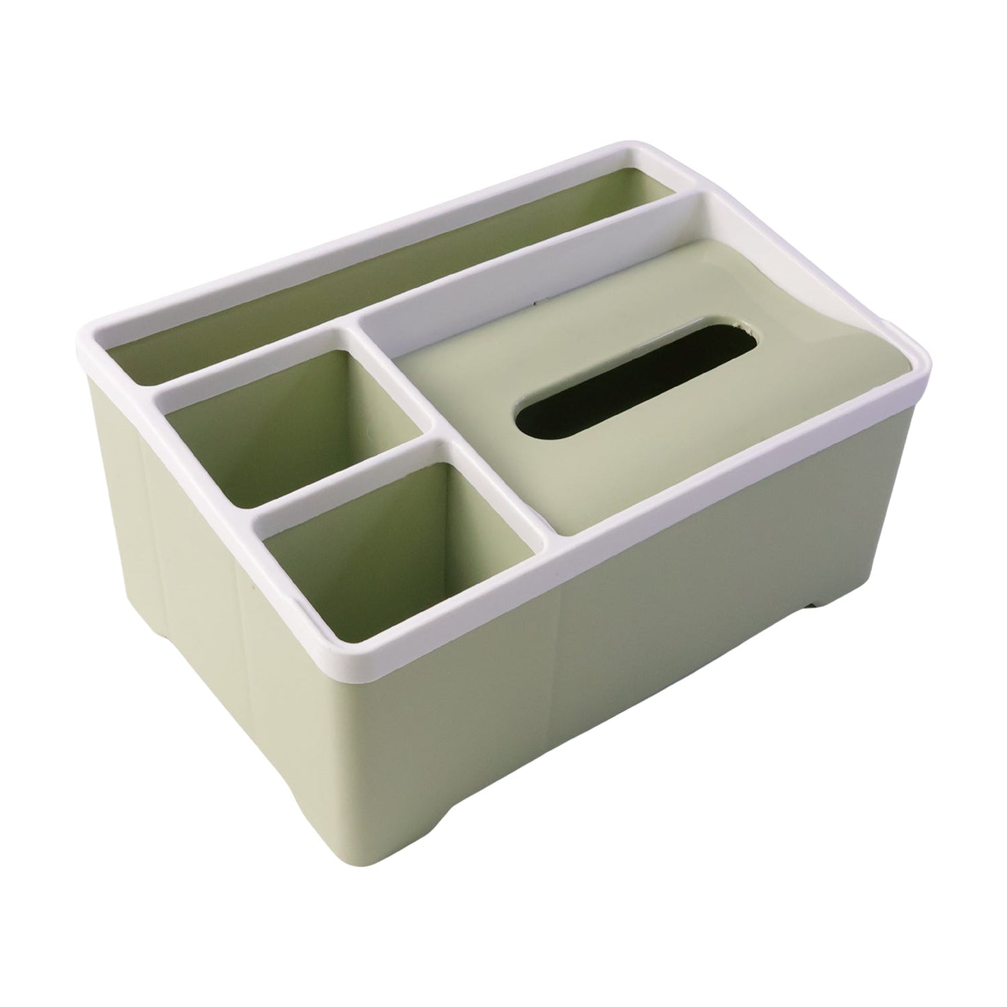 All-in-One Plastic Organizer Box – Neat Storage with Tissue